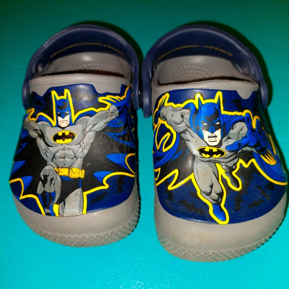 Batman Crocs toddler, size 6